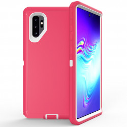 Galaxy Note 10 Armor Robot Case (Hot Pink White)