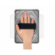 Samsung Tab S3 9.7 (2017) Armor Case 360 Degree Swivel Kickstand Hand Grip Handle (Hot Pink)