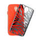 Samsung Galaxy S4 Zebra Hybrid Case (Black - Red)