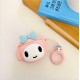 Cute Design Cartoon Silicone Cover Skin for Airpod (1 / 2) Charging Case (Pink Doggy)