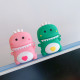 Cute Design Cartoon Silicone Cover Skin for Airpod (1 / 2) Charging Case (Green Dinosaur)