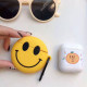 Cute Design Cartoon Silicone Cover Skin for Airpod (1 / 2) Charging Case (Emoji Classic Happy Face)