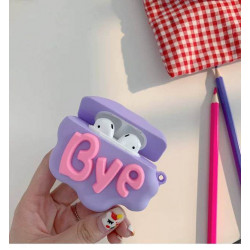 Cute Design Cartoon Silicone Cover Skin for Airpod (1 / 2) Charging Case (Bye)