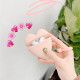 Cute Design Cartoon Silicone Cover Skin for Airpod (1 / 2) Charging Case (Pink Heart)