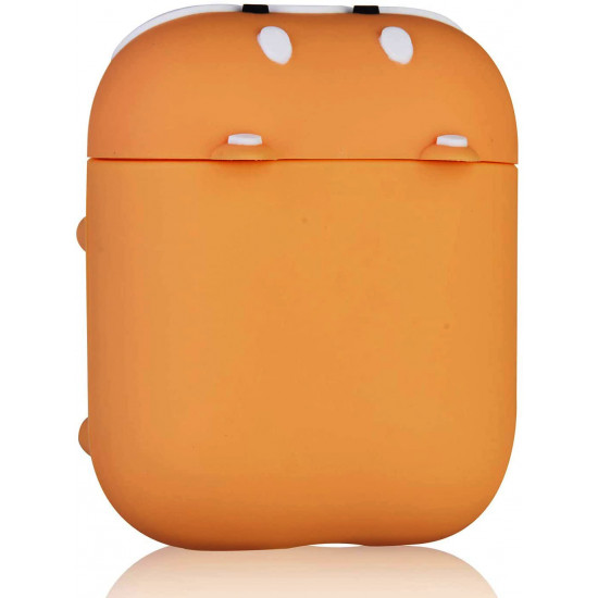 Cute Design Cartoon Silicone Cover Skin for Airpod (1 / 2) Charging Case (Shiba Inu Dog)