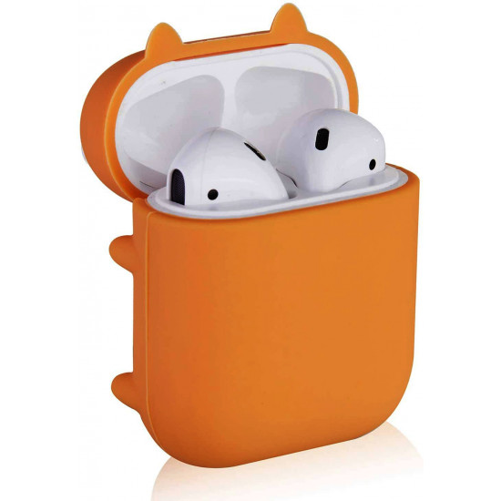 Cute Design Cartoon Silicone Cover Skin for Airpod (1 / 2) Charging Case (Shiba Inu Dog)