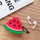 Cute Design Cartoon Silicone Cover Skin for Airpod (1 / 2) Charging Case (Watermelon)