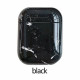 Marble Design Hard Protective Case Cover for Apple Airpods [2 / 1] Charging Case (Black)