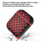 Airpod (2 / 1) Honeycomb Mesh Sports Cover Skin for Airpod Charging Case (Black Red)