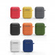 Net Mesh Design Hybrid Protective Case Cover for Apple Airpods 2 / 1 (Navy Blue)