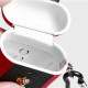 Soft TPU Leather Protective Case Cover for Apple Airpods 2 / 1 (Red)