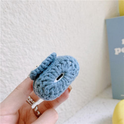 Cute Design Cartoon Handcraft Wool Fabric Cover Skin for Airpod (1 / 2) Charging Case (Bunny Navy Blue) Cute Design Cartoon Handcraft Wool Fabric Cover Skin for Airpod (1 / 2) Charging Case (Bunny Navy Blue)