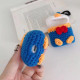 Cute Design Cartoon Handcraft Wool Fabric Cover Skin for Airpod (1 / 2) Charging Case (Donald Suit)