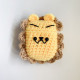 Cute Design Cartoon Handcraft Wool Fabric Cover Skin for Airpod (1 / 2) Charging Case (Lion)