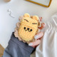 Cute Design Cartoon Handcraft Wool Fabric Cover Skin for Airpod (1 / 2) Charging Case (Lion)