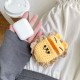 Cute Design Cartoon Handcraft Wool Fabric Cover Skin for Airpod (1 / 2) Charging Case (Lion)