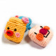 Cute Design Cartoon Handcraft Wool Fabric Cover Skin for Airpod (1 / 2) Charging Case (Yellow Chick)
