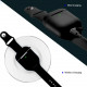 Wrist Band Accessories Sport Strap Cover Full Protective Silicone Skin Compatible with Apple Airpods [2 / 1] Wireless Charging Case (Black)