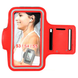 Samsung Galaxy S5 S4 S3 Sports Armband (Red)