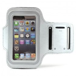 iPhone 5S 5C 5 4S 4 Sports Armband (Silver)