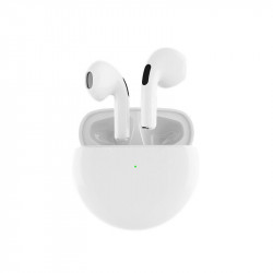 TWS Mini True Wireless Earbuds P63, Touch Control Bluetooth Headset, Built-in Mic, 3D Heavy Bass, Bluetooth 5.0, Perfect for All Activities (White)