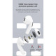 TWS Mini True Wireless Earbuds P63, Touch Control Bluetooth Headset, Built-in Mic, 3D Heavy Bass, Bluetooth 5.0, Perfect for All Activities (White)