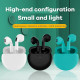 TWS Mini True Wireless Earbuds P63, Touch Control Bluetooth Headset, Built-in Mic, 3D Heavy Bass, Bluetooth 5.0, Perfect for All Activities (White)