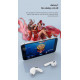 TWS Mini True Wireless Earbuds P63, Touch Control Bluetooth Headset, Built-in Mic, 3D Heavy Bass, Bluetooth 5.0, Perfect for All Activities (White)