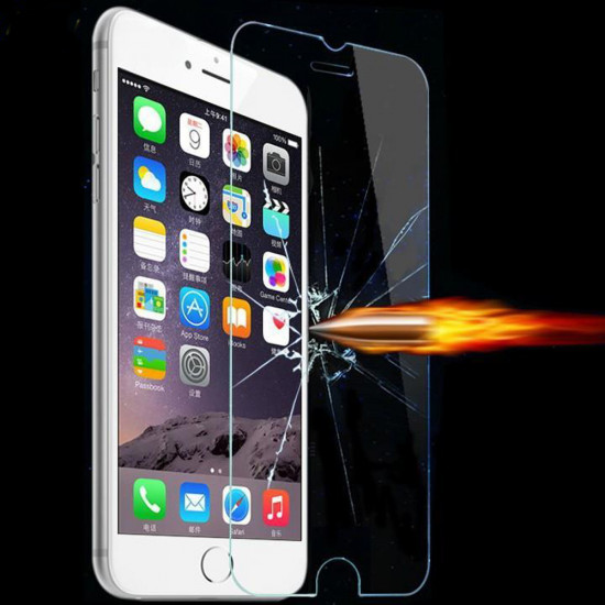 iPhone SE (2020) / iPhone 8 / 7 / iPhone 6S 6 Tempered Glass Screen Protector Perfect Size 10pc Pack (Clear)