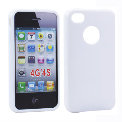 iPhone 4S 4 TPU Gel Case (White)