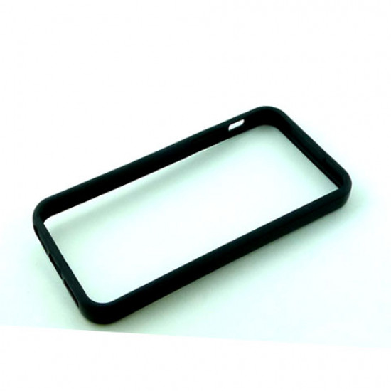 iPhone 5 5S Bumper with Chrome Button (Black - Black)