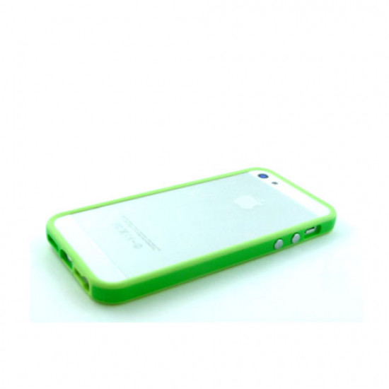 iPhone 5 5S Bumper with Chrome Button  (Lime - Green)