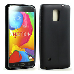 Samsung Galaxy Note 4 Soft TPU Gel Case (Black)