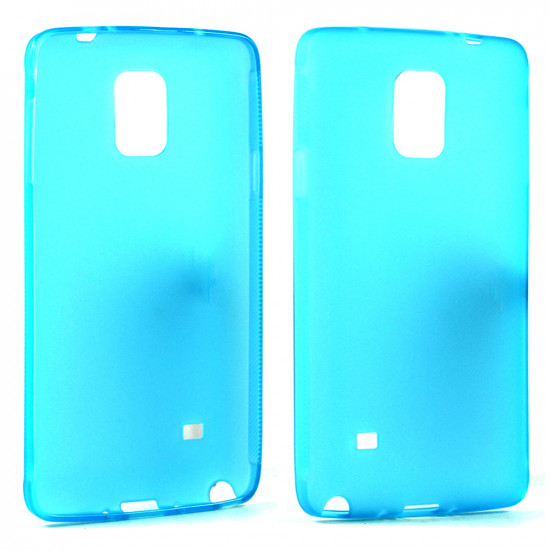 Samsung Galaxy Note 4 Soft TPU Gel Case (Blue)