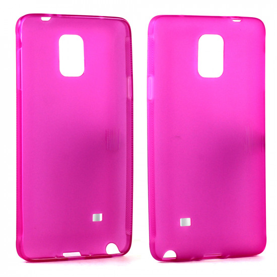 Samsung Galaxy Note 4 Soft TPU Gel Case (Hot Pink)