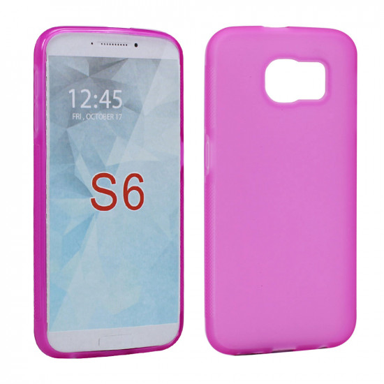 Samsung Galaxy S6 TPU Gel Soft Case (Hot Pink)