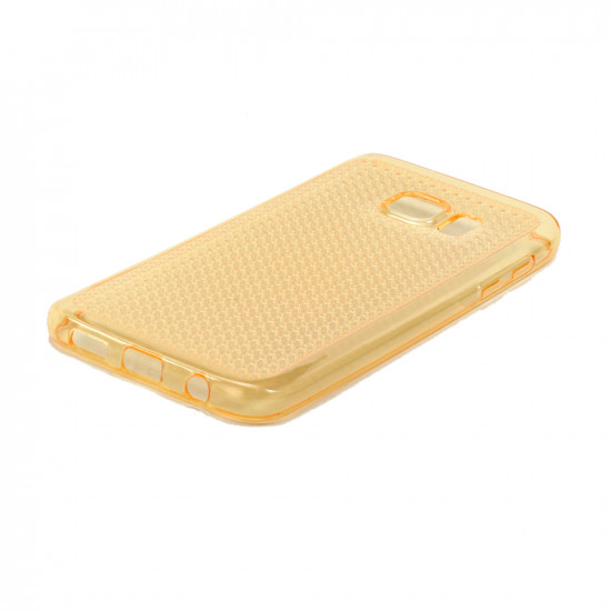 Samsung Galaxy S7 Shiny TPU Soft Case (Golden Yellow)