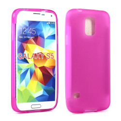 Samsung Galaxy S5 SM-G900 TPU Gel Case (Hot Pink)