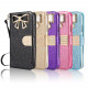 Ribbon Bow Crystal Diamond Wallet Case for Apple iPhone 11 Pro Max (Gold)