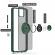 Tuff Slim Armor Hybrid Ring Stand Case for Samsung Galaxy A21 (Green)