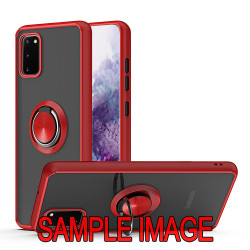 Tuff Slim Armor Hybrid Ring Stand Case for Samsung Galaxy A01 Core (Red)