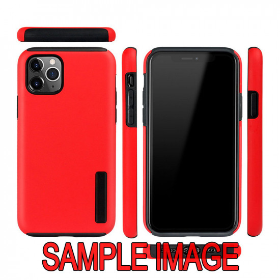 Ultra Matte Armor Hybrid Case for Samsung Galaxy A02S (Red)