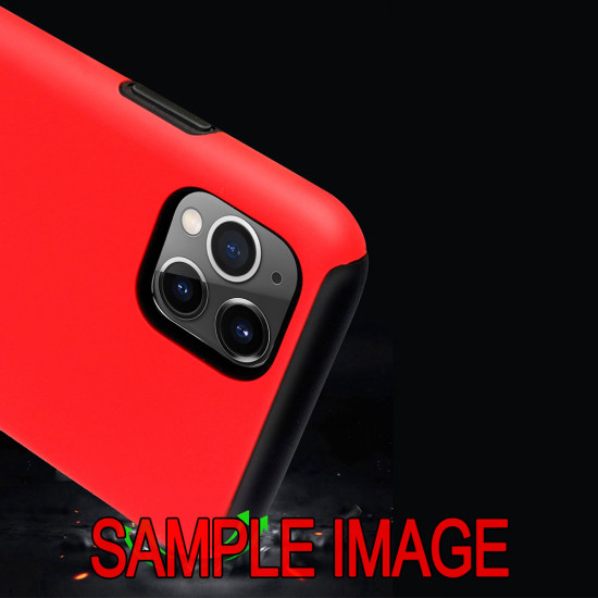 Ultra Matte Armor Hybrid Case for Samsung Galaxy A02 (Red)