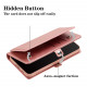 Premium PU Leather Folio Wallet Front Cover Case with Card Holder Slots and Wrist Strap for Samsung Galaxy S23 5G (Purple)