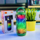 LED Color Light Wireless Bluetooth Portable Speaker, SD & USB Slot, FM Radio, Durable Shell, Universal Compatibility (Camo)