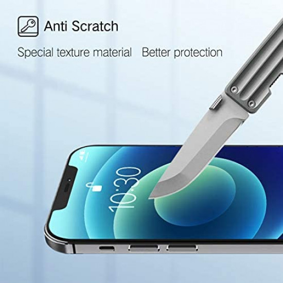Ultra Slim Scratch Resistance Anti Blue Light Tempered Glass Phone Screen Protector for Apple iPhone 12 Pro Max 6.7 (Matte Finish)