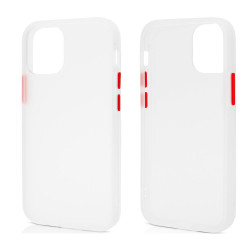 Slim Matte Hybrid Bumper Case for Apple iPhone 13 Pro Max [6.7] (White)