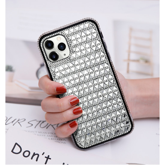 Diamond Gradient Bling Glitter Shiny Rhinestone Case for Apple iPhone 13 Mini (5.4) (Black)