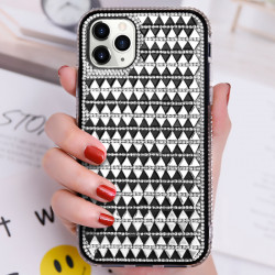 Diamond Gradient Bling Glitter Shiny Rhinestone Case for Apple iPhone 13 Pro (6.1) (Black)
