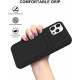 Slim TPU Soft Card Slot Holder Sleeve Case Cover for Apple iPhone 12 Pro Max (Black)
